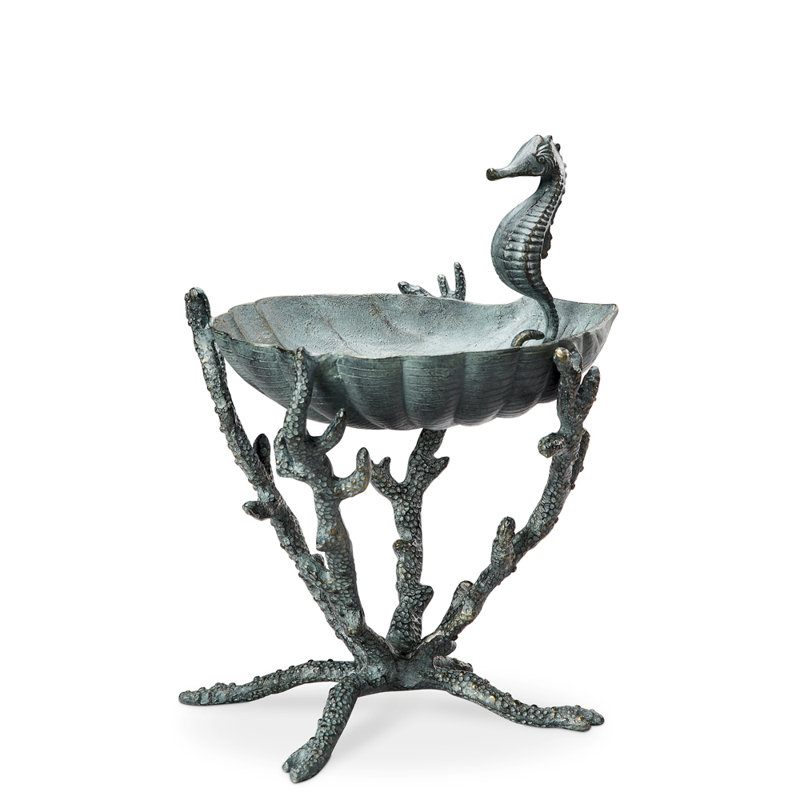 Seahorse Tabletop Birdbath