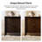 ALEX 63"W Transitional 4-Door Sideboard with Adjustable Shelves and Solid Wood Legs-816361331