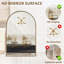 Miroir doré antique avec cadre perlé-668186769