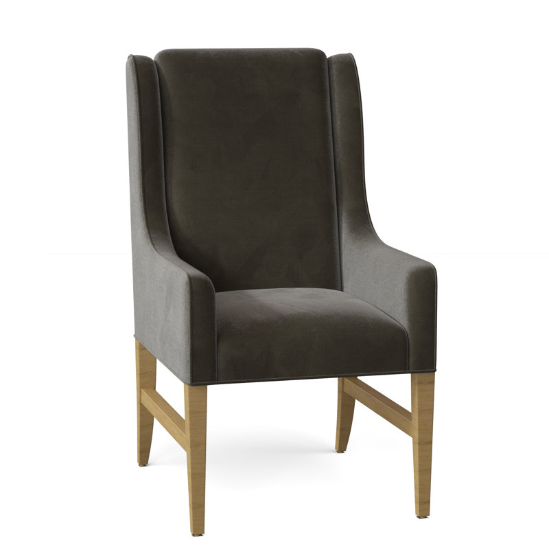 Carla 24.5" W Armchair, Charcoal, 9953 Loden Polyester