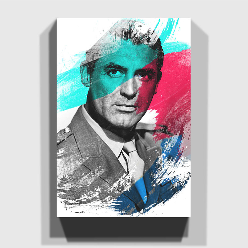 Cary Grant - Wrapped Canvas, 50cm H x 35cm W