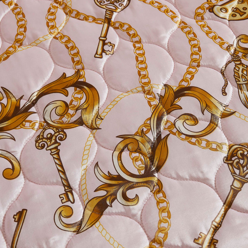 Baby Phat Satin Chain Quilt Set, Full/Queen