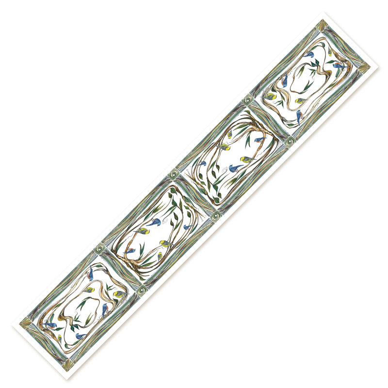 Nilles Geometric Cotton Blend Table Runner