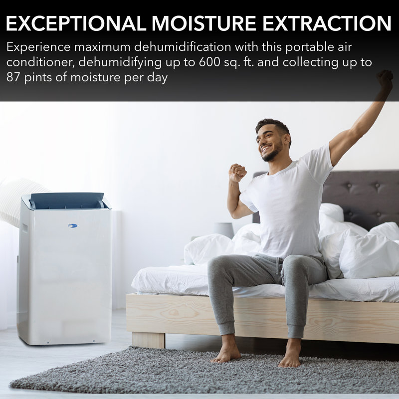Whynter 14,000 BTU White Portable AC with Heater and Wi-Fi