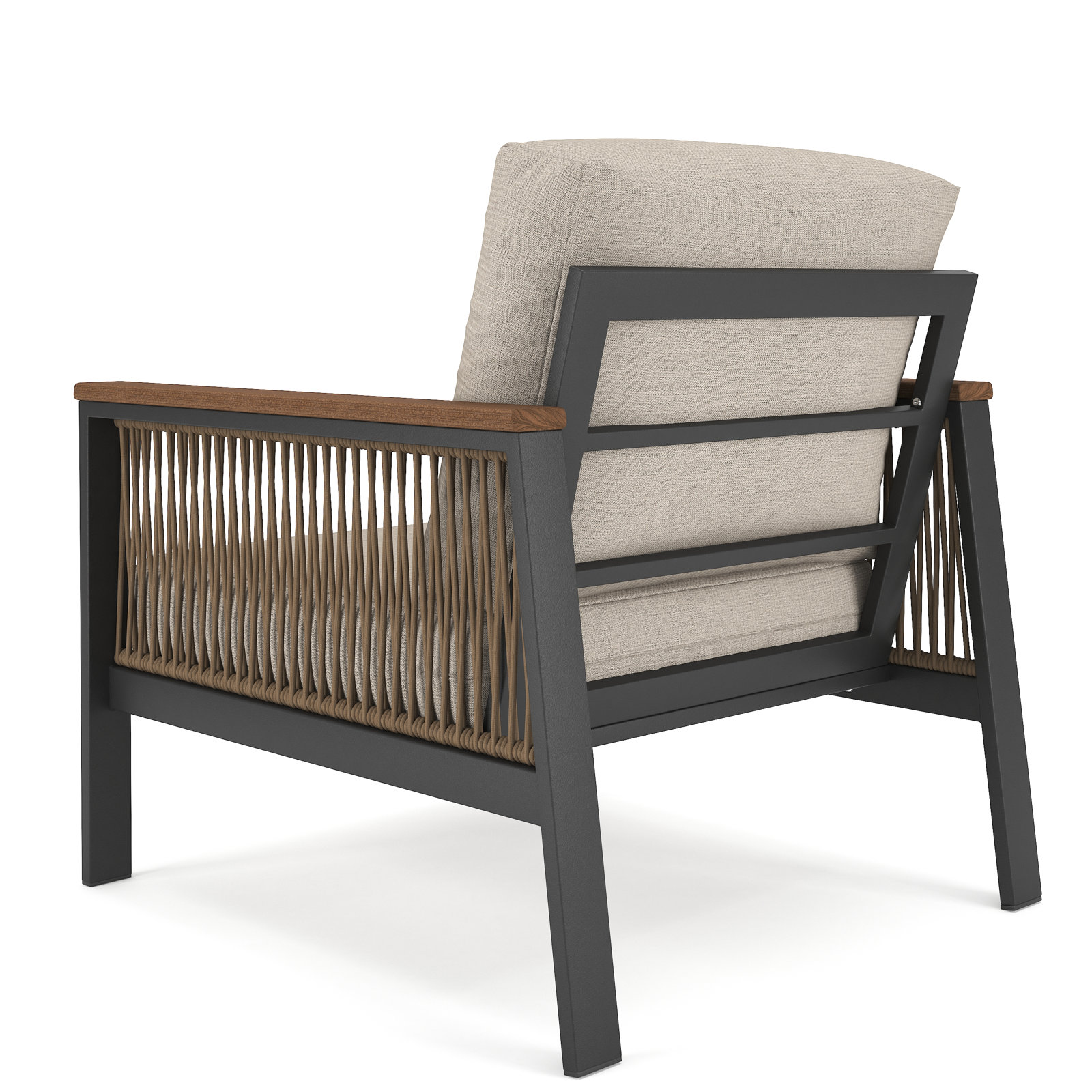 Townsend Sunbrella® Patio Lounge Chair, Cast Silver Sunbrella®