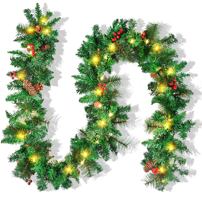 Guirlande de Noël artificielle 9Ft