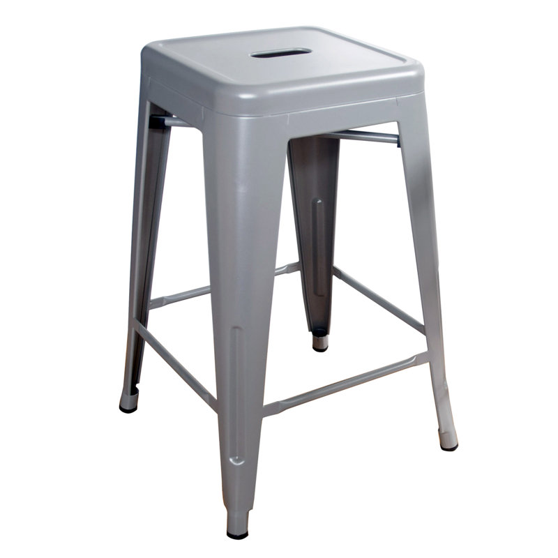 Tabouret bar et de comptoir Itzia, Argent, 4, Tabouret de comptoir (assise de 24 po de hauteur)