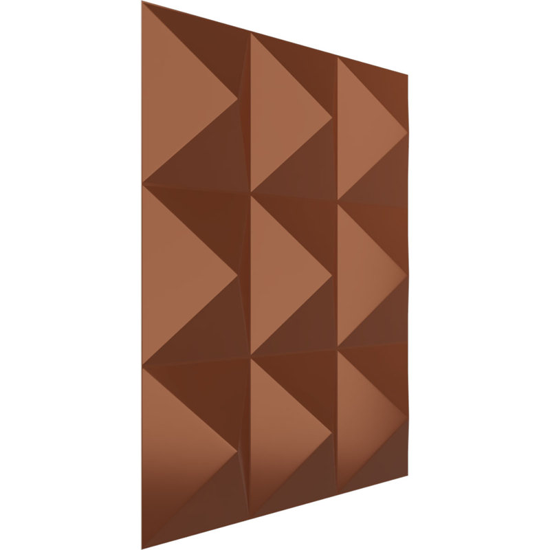 Panneau mural 3D décoratif Benson EnduraWall, L 11 7/8 po x H 11 7/8 po, Cuivre brillant