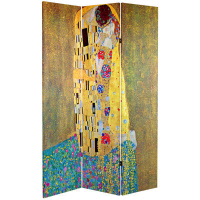 Klimt's The Kiss Double Sided Room Divider