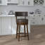 Tabouret pivotant en bois Wendover-997306842