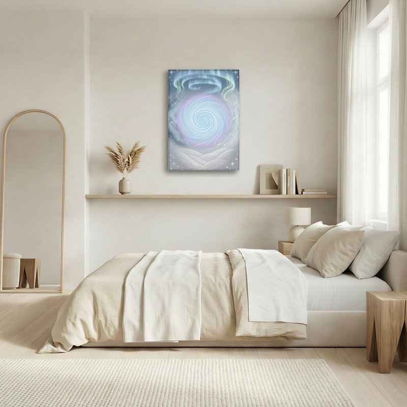 Cosmic Vortex, reproduction d'art sur toile, ensemble de 1, Toile tendue, 24"H x 18"W