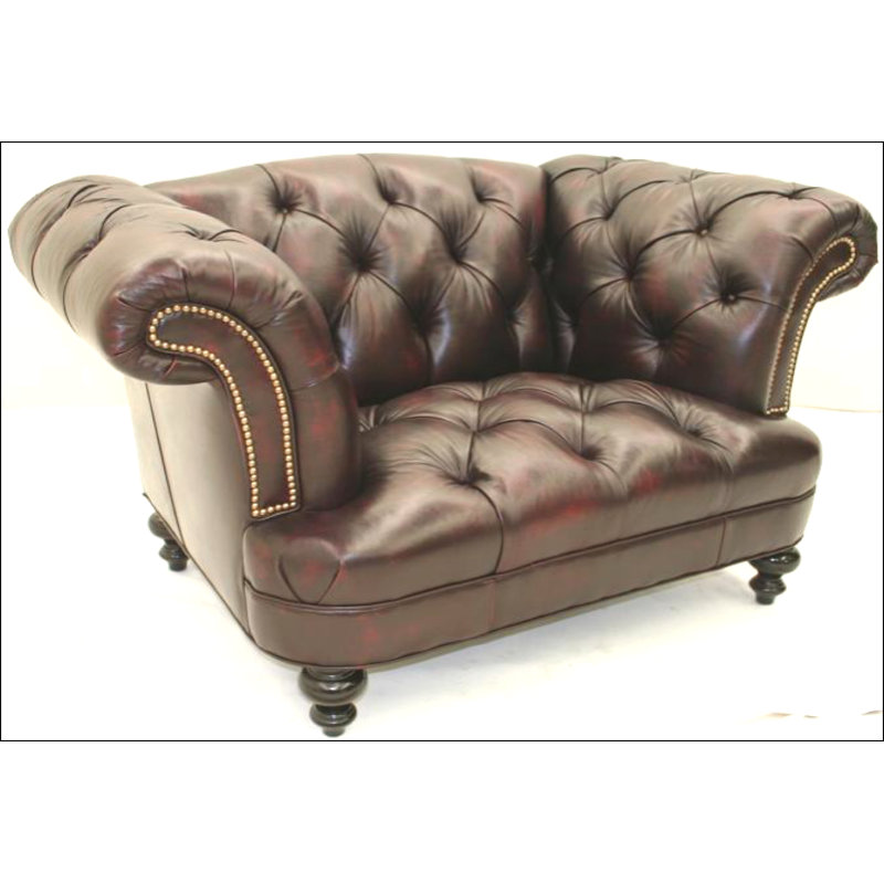 Chair And A Half, Old Gold E, Brussels Oyster, French Dark Cherry