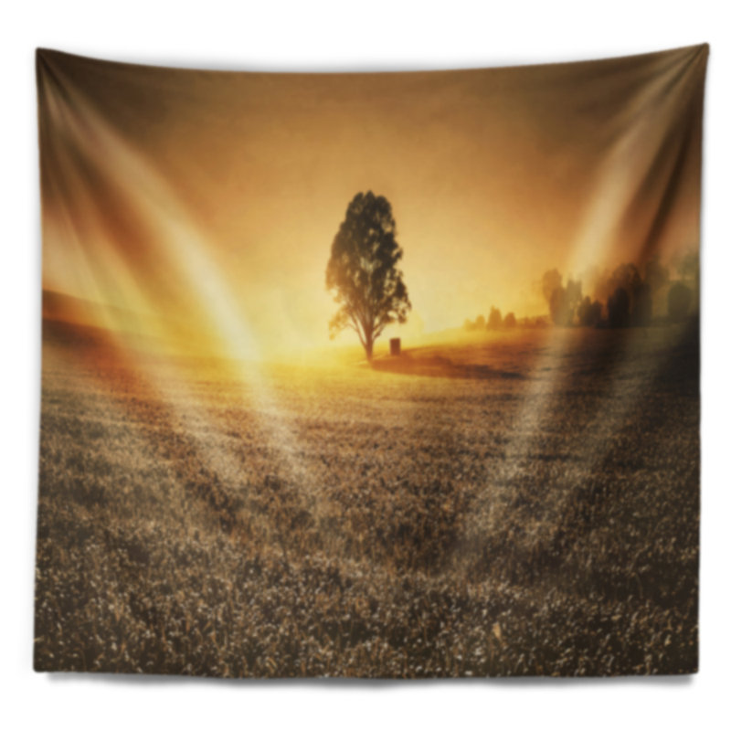 Photographie de paysage farmland panorama tapisserie, H 50 po x l 60 po