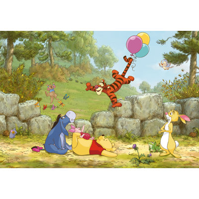 Disney Winnie The Pooh Ballooning Unpasted Wall Mural On Paper Size 368 Cm X 254 Cm