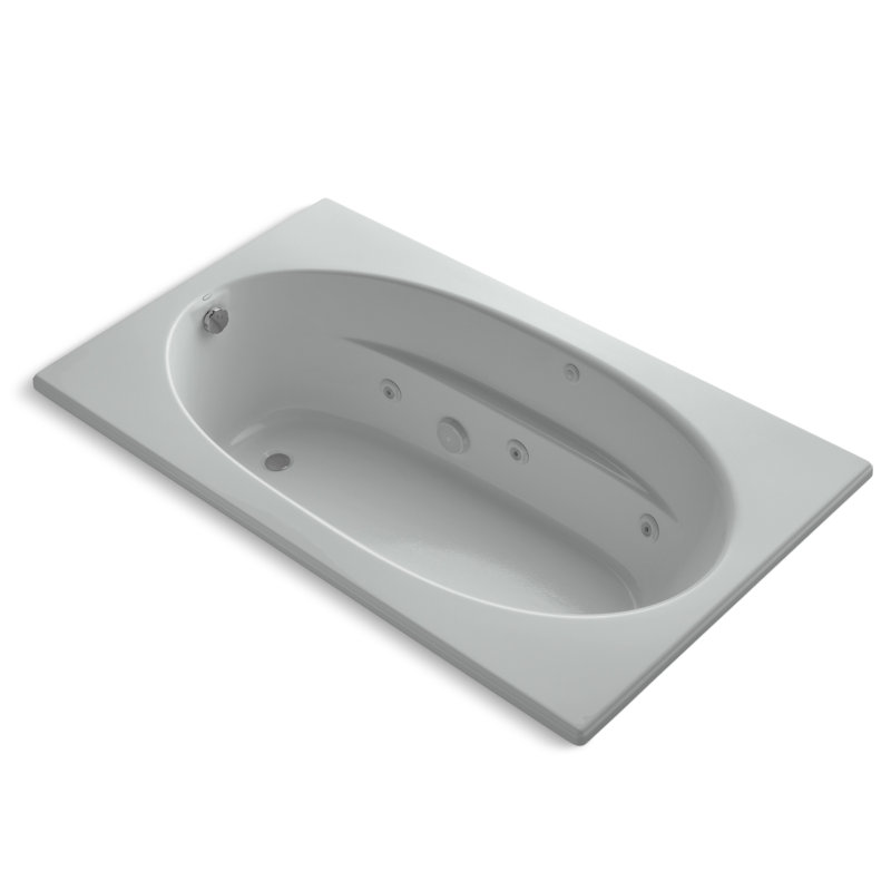 Baignoire tourbillon 72 "x 42" Windward, Gris glacial