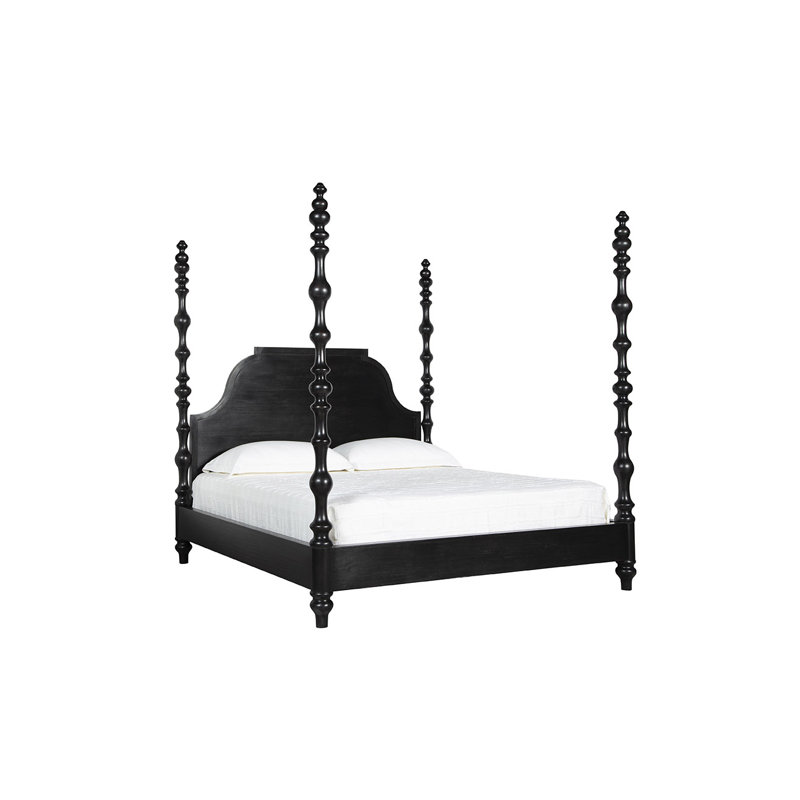 Furniture Classics Paul Black Mahogany Poster King Bed
