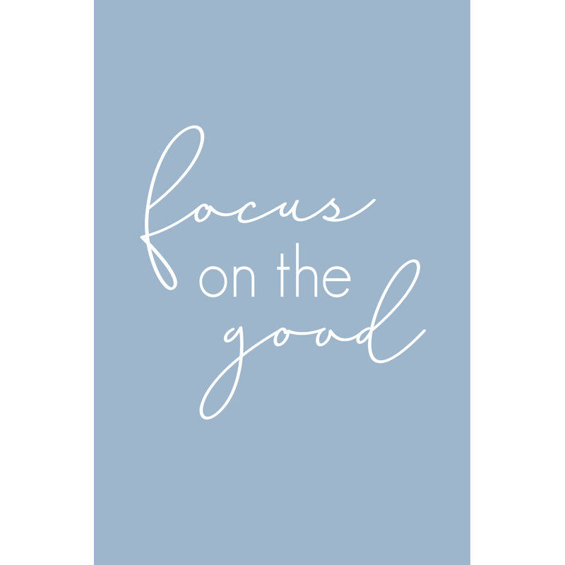 Focus On Good Blue - Wrapped Canvas Print, 122cm H x 81cm W x 3.8cm D