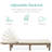 Myzafer Outdoor Lounge Chair, Resin Patio Chaise Lounger w/ Seat Cushion, 5 Positions