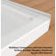 Base de douche triple rectangulaire 72 po x 36 po x 72 po avec drain central, panneau de douche en alcôve en acrylique antidérapant avec brides de carrelage intégrées à 3 côtés