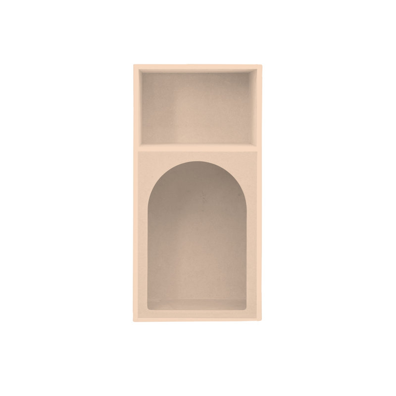 Powellville 39cm W Solid Wood Bedside Table, Beige
