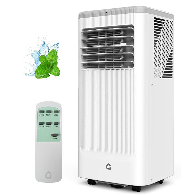 Climatiseurs portatifs 10 000 Btus avec chauffage, climatiseur d'ambiance avec télécommande, climatiseur 24 heures pour 450 pieds carrés