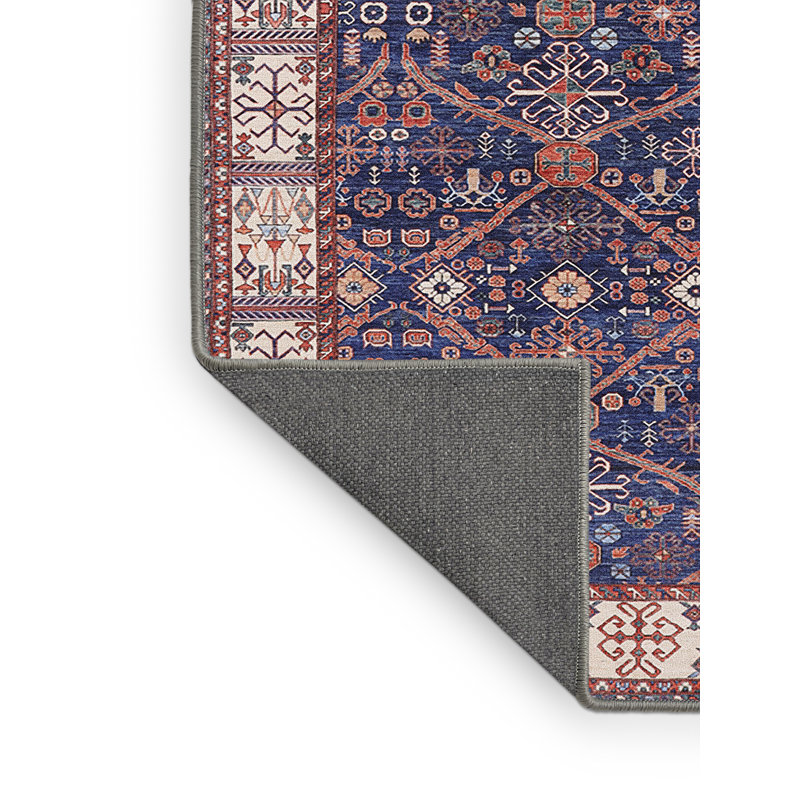 Tapis oriental bleu / rouge, Rectangle 6 pi x 9 pi