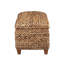 Coffret de rangement - Intérieur spacieux, ajoute une touche chaleureuse à la pièce. Coffre en ambre tressé à motif de feuilles, pratique pour la maison et la famille.