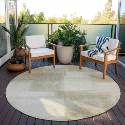 Tapis intérieur / extérieur brun Asha
