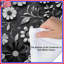 Édredon BlackWhiteFloral-123284580