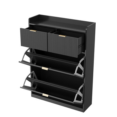 16 Pair Shoe Storage Cabinet