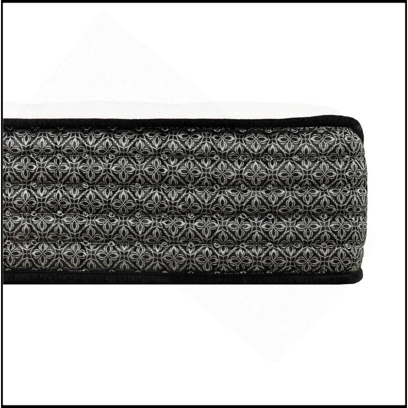 Matelas hybride à ressorts ensachés de qualité supérieure, grand, matelas en mousse viscoélastique imprégnée de gel, blanc / gris