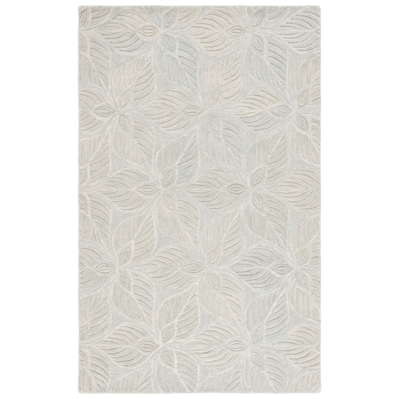 Tapis gris / ivoire Masani 222, Tapis de couloir 2 pi 3 po x 8 pi