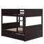 Stable Full Over Bunk Bed With Twin Trundle, - Ensures Peace Of Mind Portable Trundle Convenient Sleeping Option-1012822857