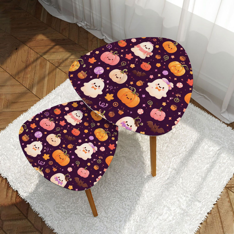 Ensemble de 2 tables basses gigognes Triangle
