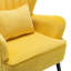 Devon Velvet Wingback Chair-1685473529