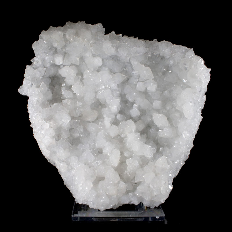 Géode d'apophyllite scintillante à double face
