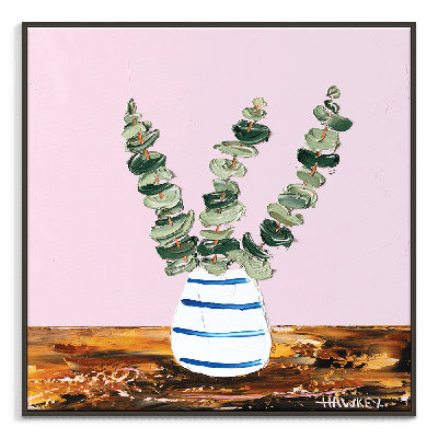 Eucalyptus Leaves by Angela Hawkey - Painting