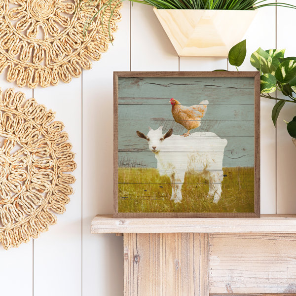 Goat With Chicken Art