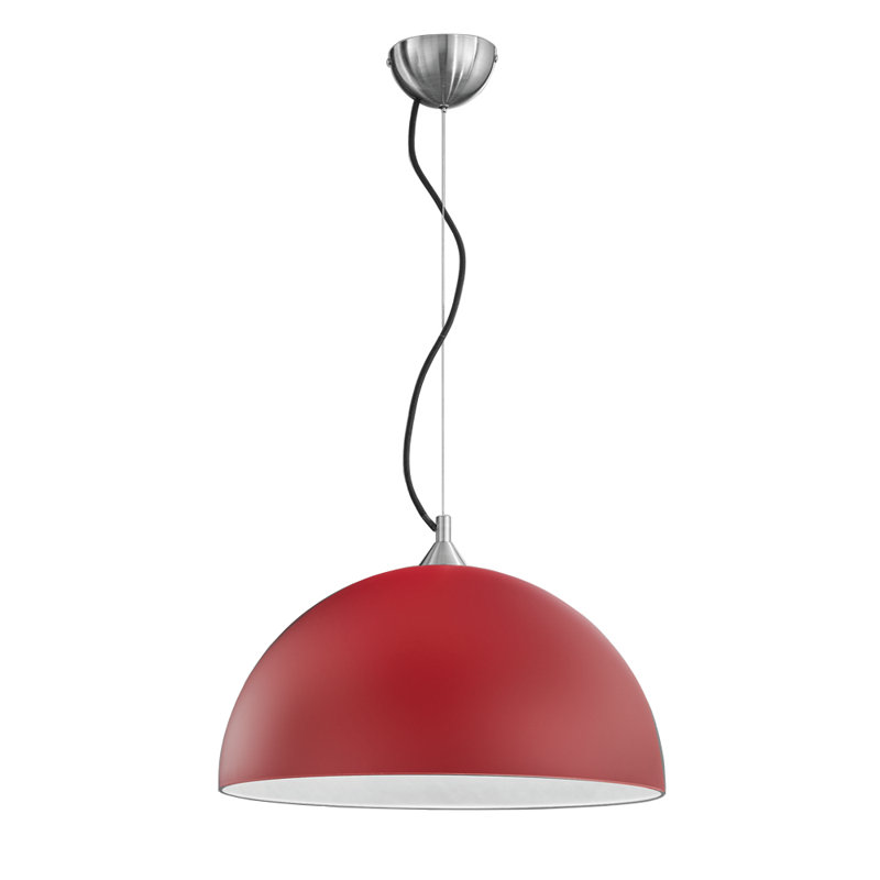 Alexza 1 - Light Satin Nickel Dome Pendant