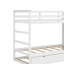 Lit simple superposé simple avec lit gigogne simple et 3 escaliers de rangement