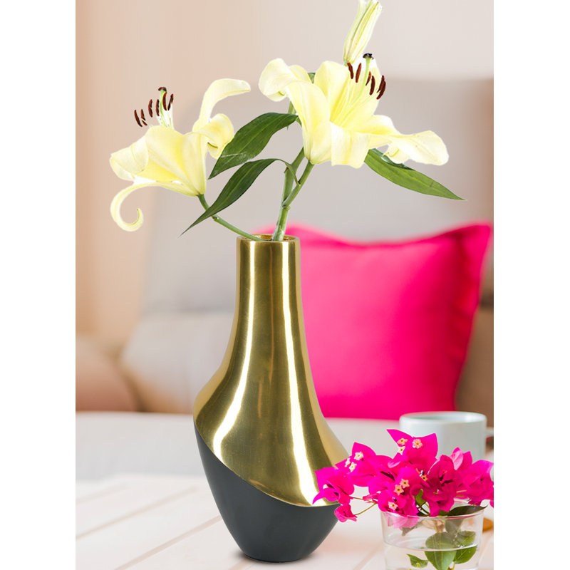 Siebolt Stainless Steel Table Vase, 8" H x 4.5" W x 4.5" D