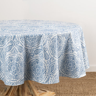 Savannah Paisley Vinyl Tablecloth