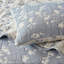 Ensemble de courtepointe jacquard toutes saisons en gaze de coton 3 pièces, bleu, taille King-135104065-135104064