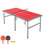 Table de ping-pong pliante portative 6 pi x 3 pi pour l'intérieur et l'extérieur, ensemble de tennis de table avec filet, 2 raquettes et 3 balles