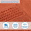  Zero-Twist Cotton Face Towel Set - Honeycomb Waffle Texture - Quick-Dry-752557570