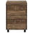 File Cabinet With Rolling Wheels, Brown Laminate, For Office Document Storage Feature, Available