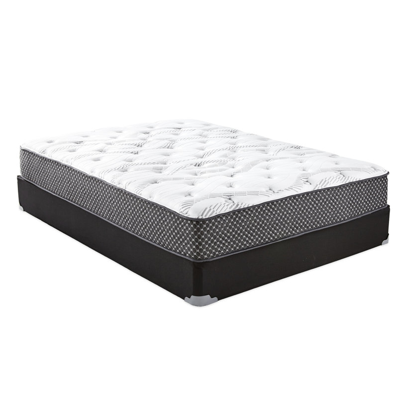 Matelas double 10 po à fermeté moyenne ferme pour favoriser le sommeil, mousse viscoélastique imprégnée de gel pour le soutien du dos, ressorts enveloppés pour une nuit de sommeil tranquille, mousse ajustable, noir et blanc, 75 po x 54 po