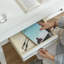 Bureau en bois massif et bibliothèque intégrés de style américain-1475355566