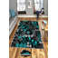 Tapis luxueux 100% polyester 5,2 x 7,5 pi, hauteur des poils de 0,4 po | Antibactérien, points antidérapants en PVC, lavable à la machine | Élégante impression numérique en 3D, parfaite pour le décor du salon et de la chambre à coucher-1621465583
