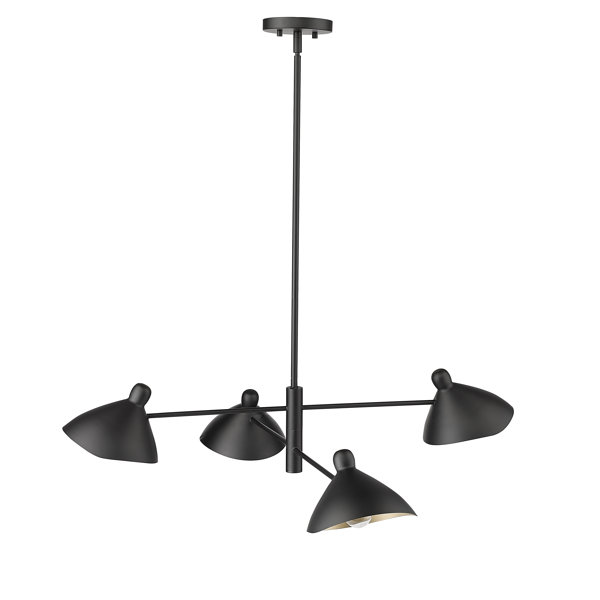 Ishida 4 Light Metal Dimmable Chandelier | AllModern